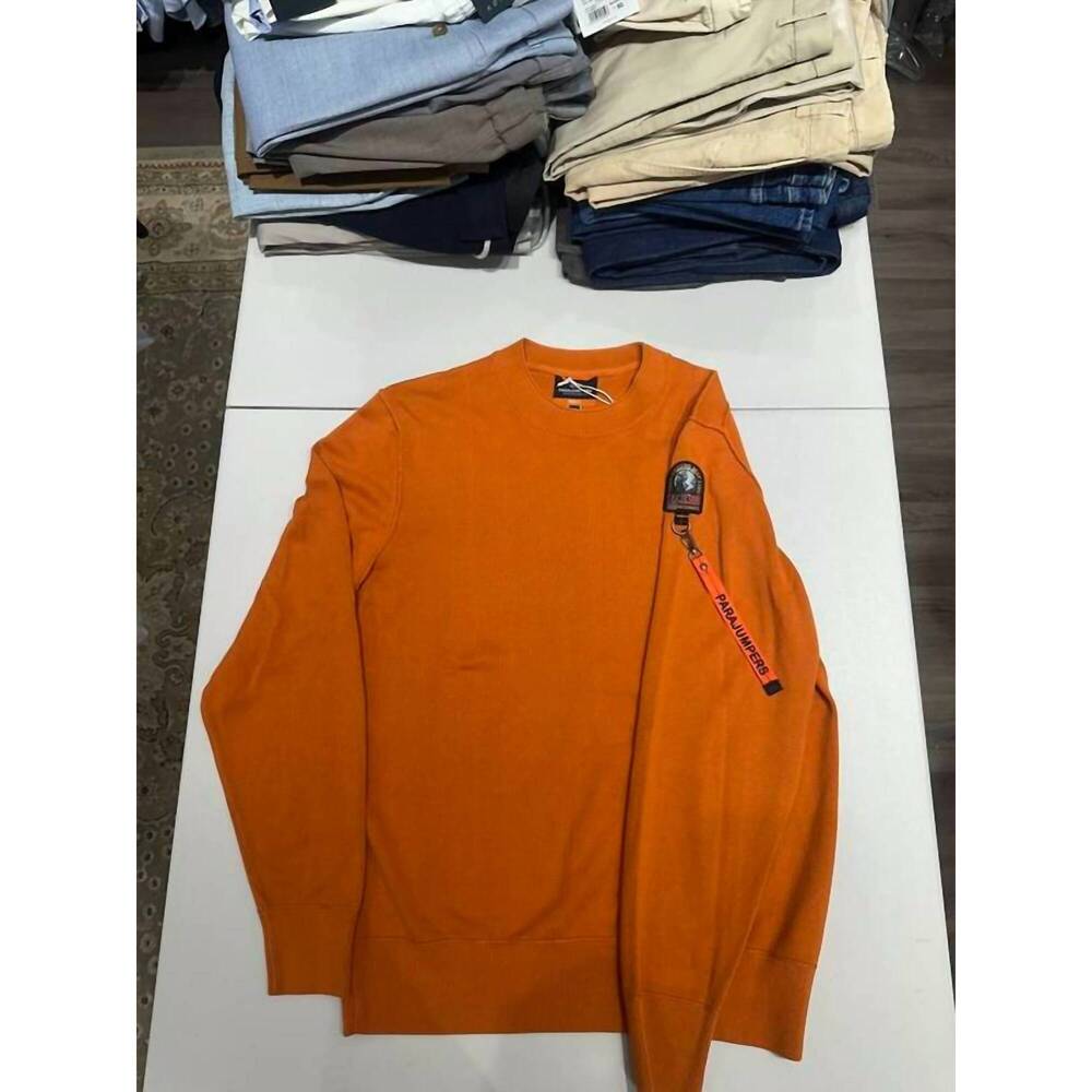 NEW PARAJUMPERS men's braw sweatshirt in orange